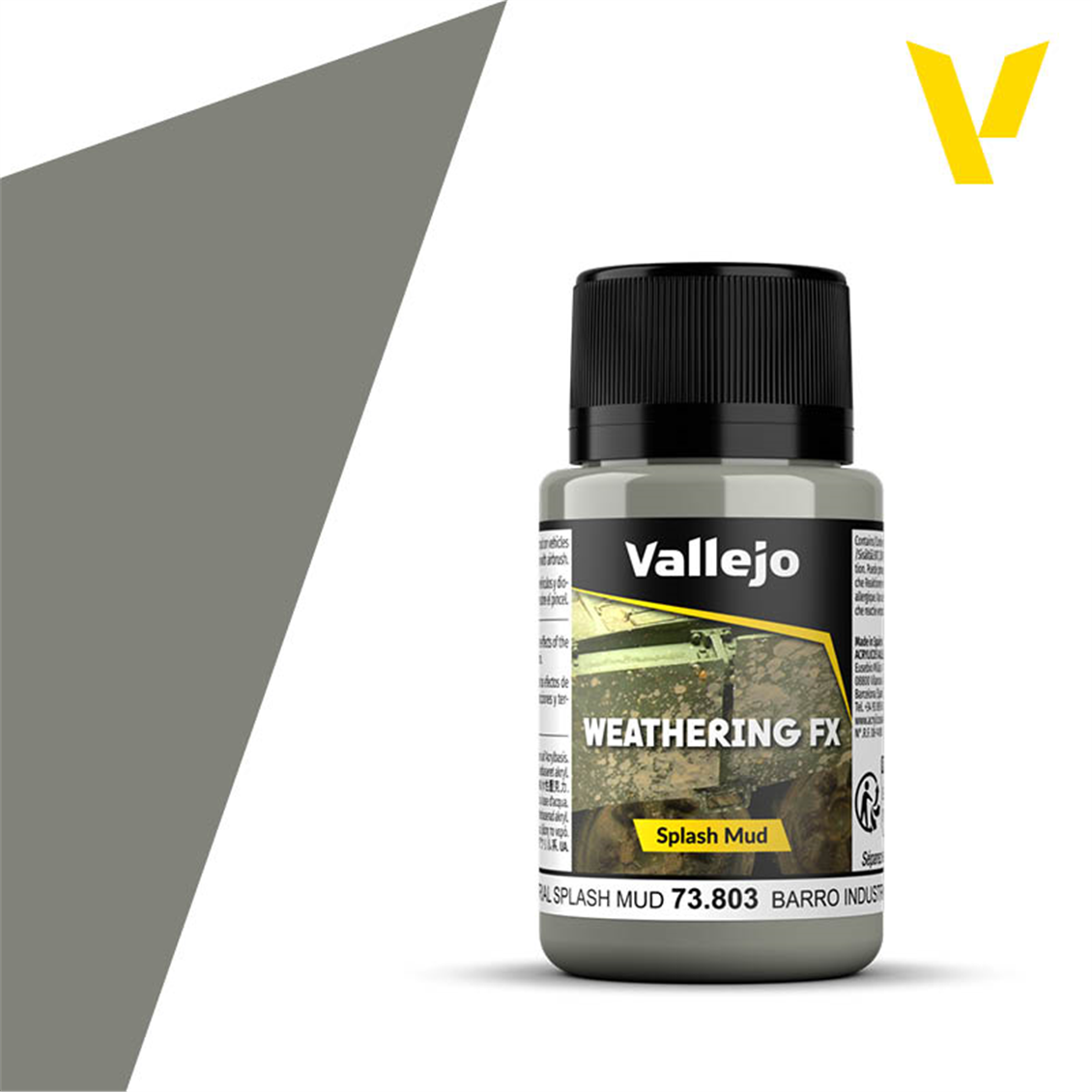 Vallejo 73803 40 ml. Endüstriyel Çamur Lekesi Efekti Boyası