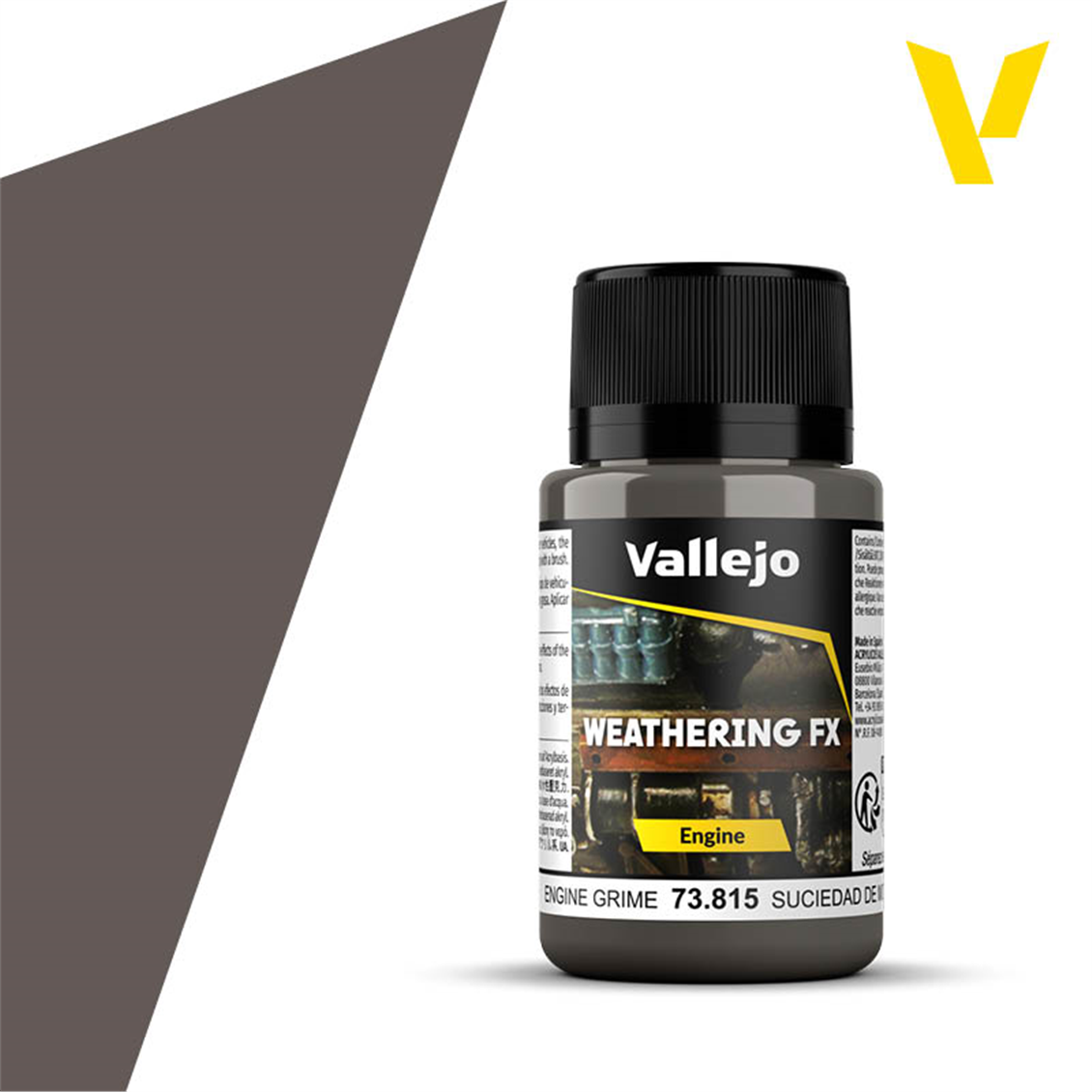 Vallejo 73815 40 ml. Motor Kiri, Motor Yüzeyi Efekti Boyası
