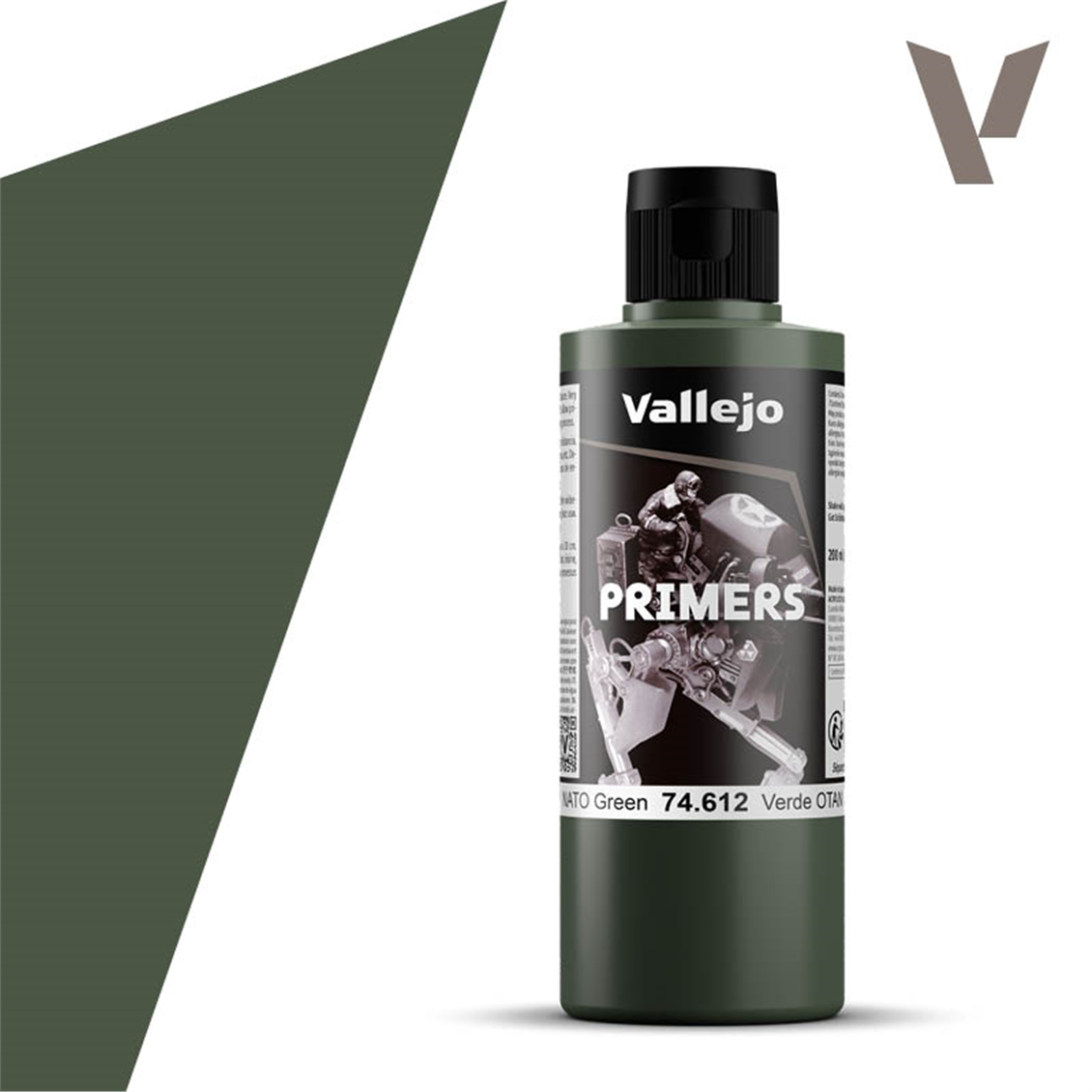 Vallejo 74612 200 ml. NATO Green, Astar Model Boyası