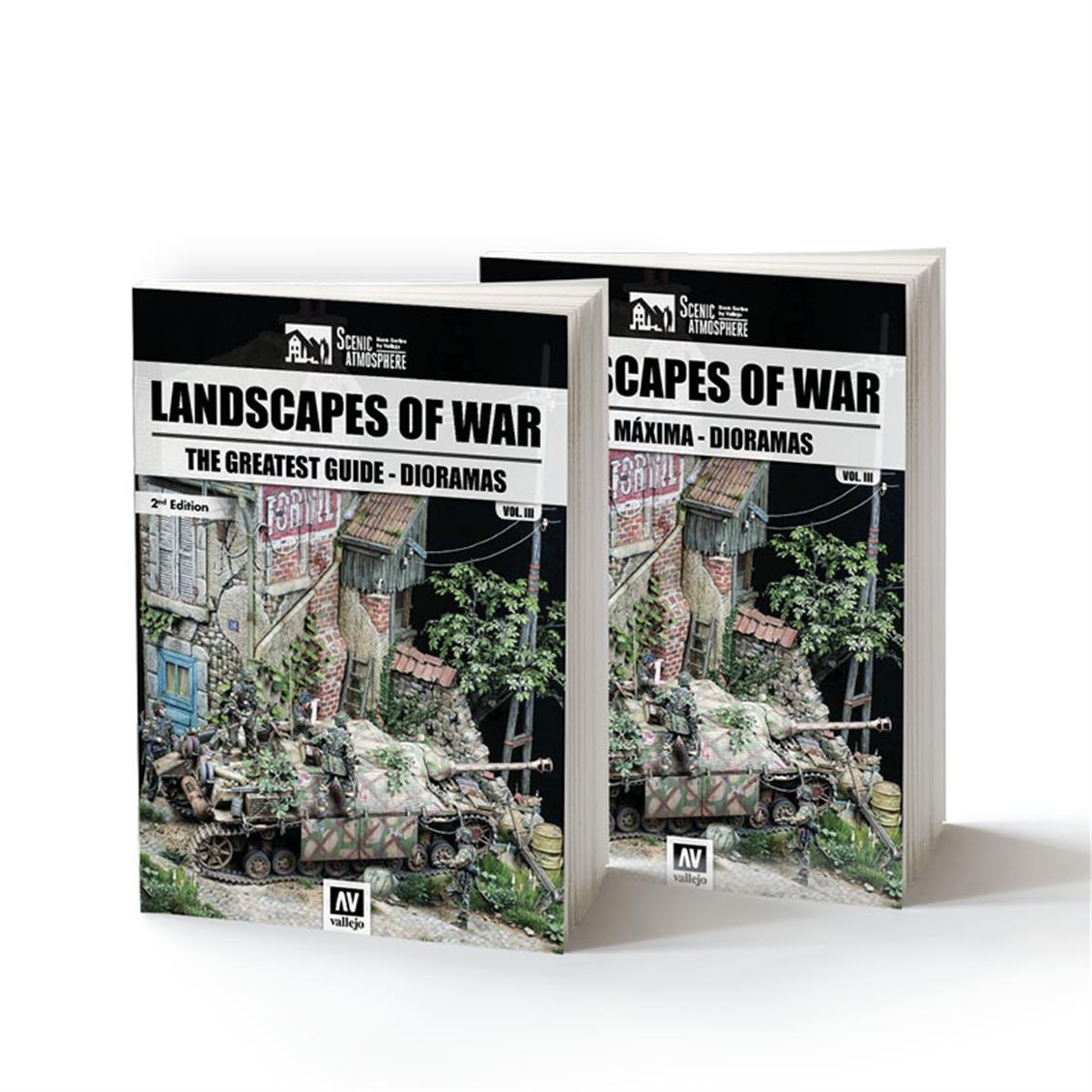 Vallejo 75034 Landscapes of War Vol.3, 160 Sayfa, İngilizce Modelcilik Kitabı