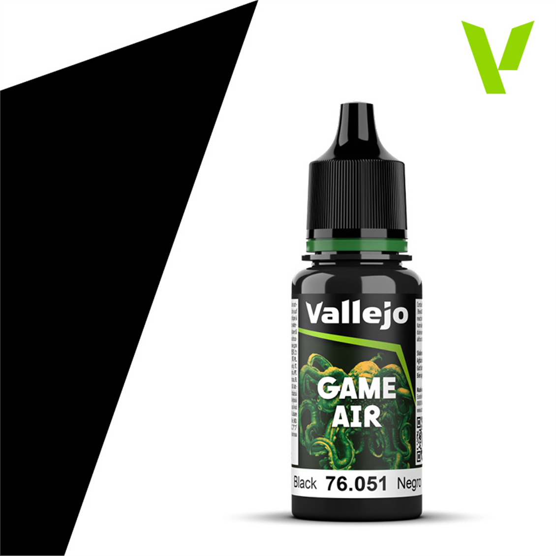Vallejo 76051 18 ml. Black, Model Air Serisi Model Boyası