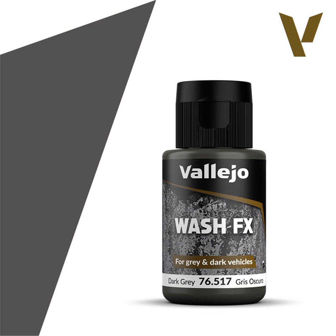 Vallejo 76517 35 ml. Dark Grey, Wash Serisi Model Boyası