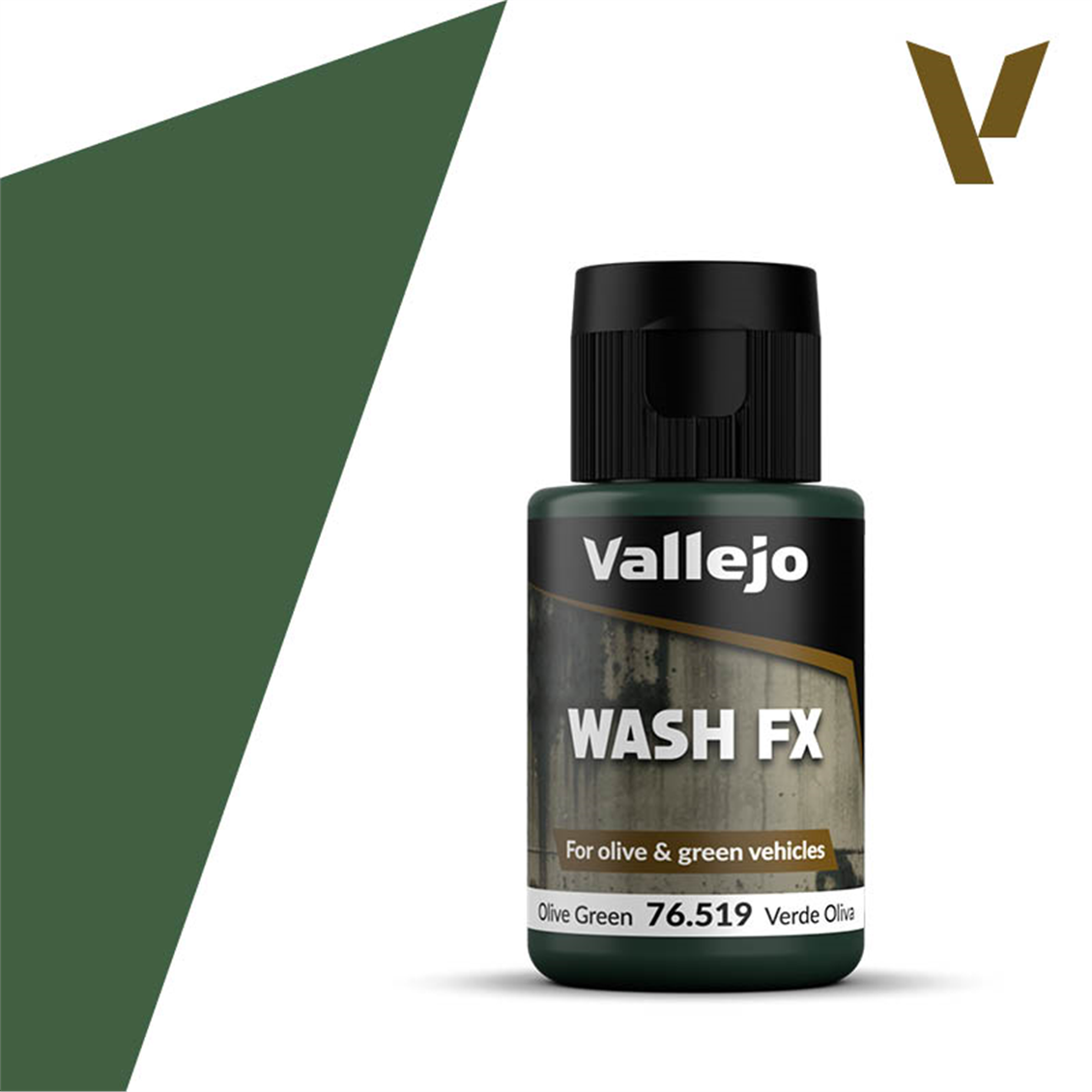 Vallejo 76519 35 ml. Olive Green, Wash Serisi Model Boyası