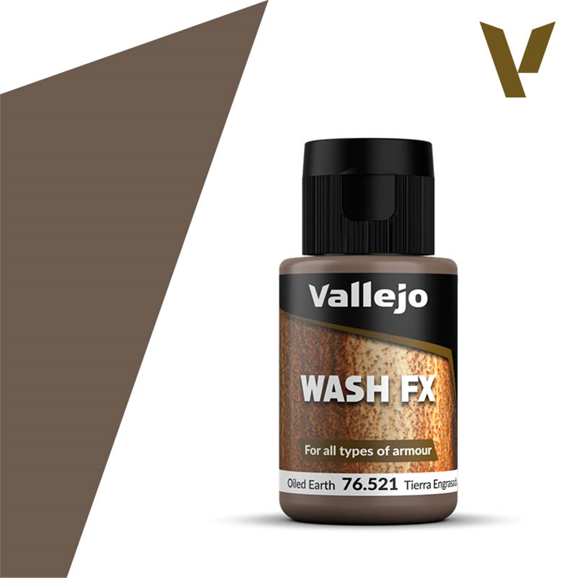 Vallejo 76521 35 ml. Oiled Earth, Wash Serisi Model Boyası