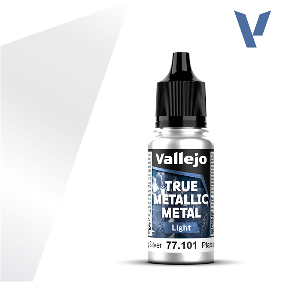 Vallejo 77101 18 ml. Sterling Silver, Light, True Metallic Metal (TMM) Serisi Model Boyası