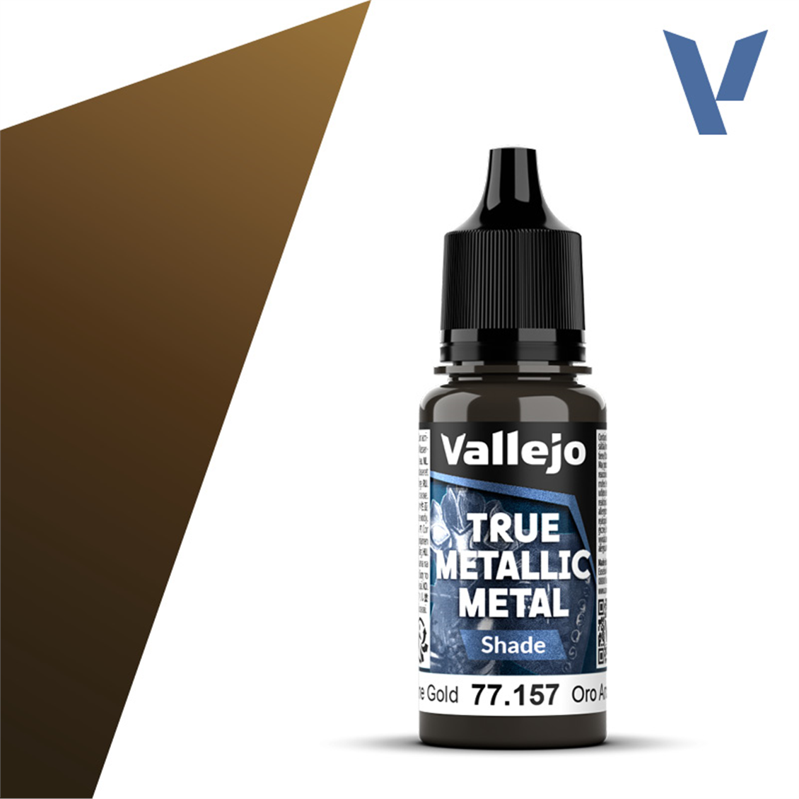Vallejo 77157 18 ml. Arcane Gold, Shade, True Metallic Metal (TMM) Serisi Model Boyası