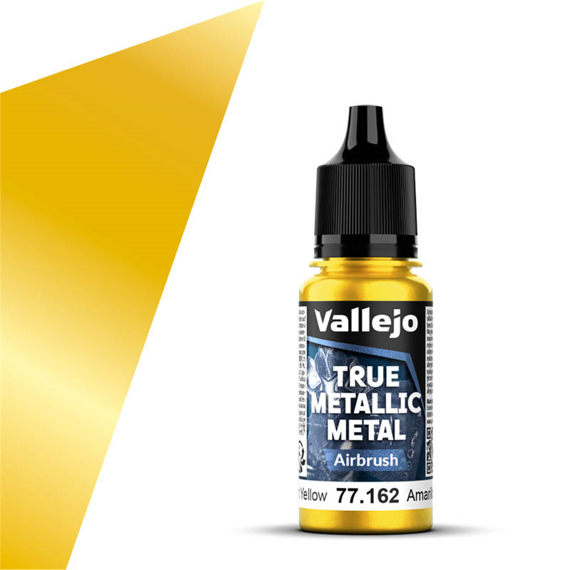 Vallejo 77162 18 ml. Radiant Yellow, Airbrush, True Metallic Metal (TMM) Serisi Model Boyası