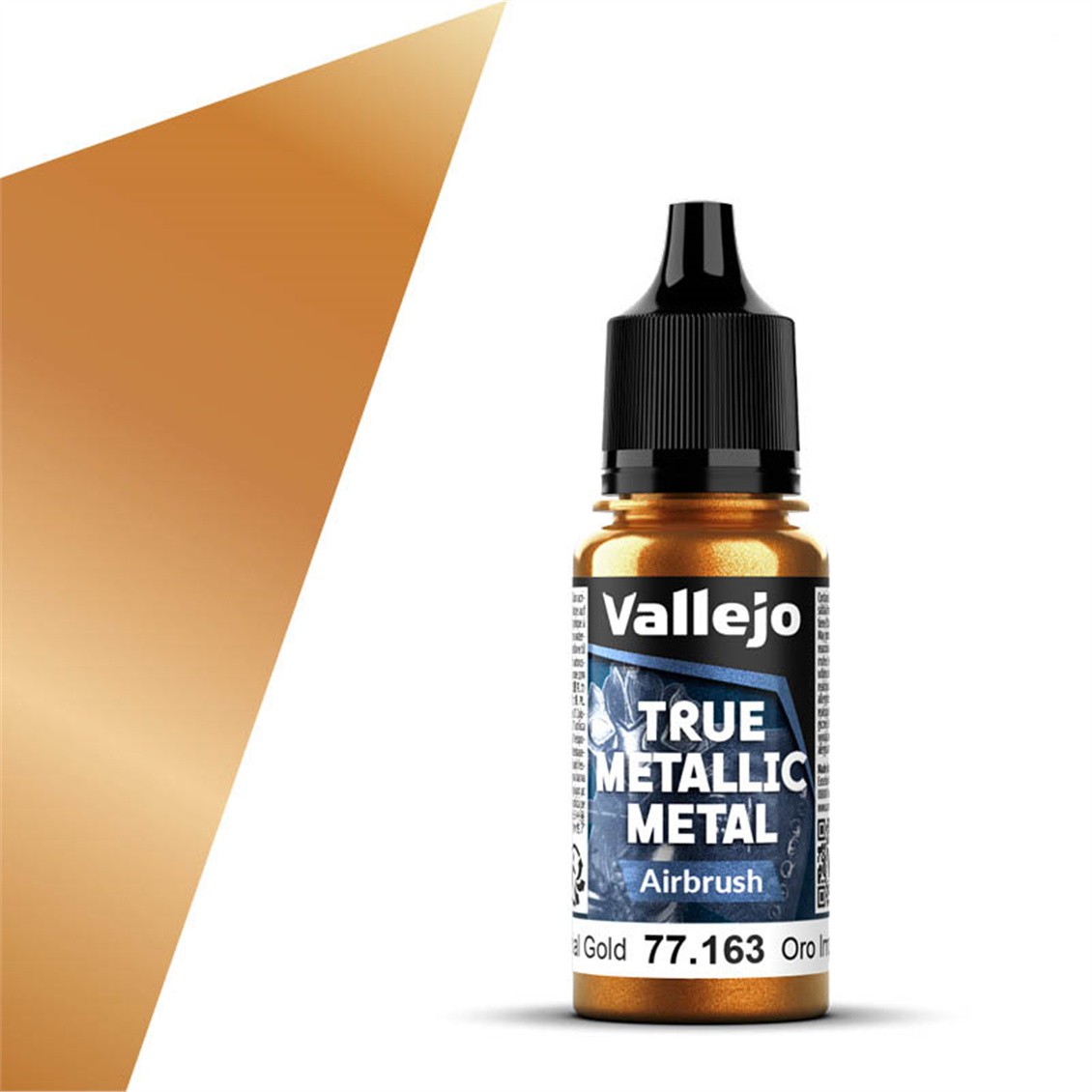 Vallejo 77163 18 ml. Imperial Gold, Airbrush, True Metallic Metal (TMM) Serisi Model Boyası