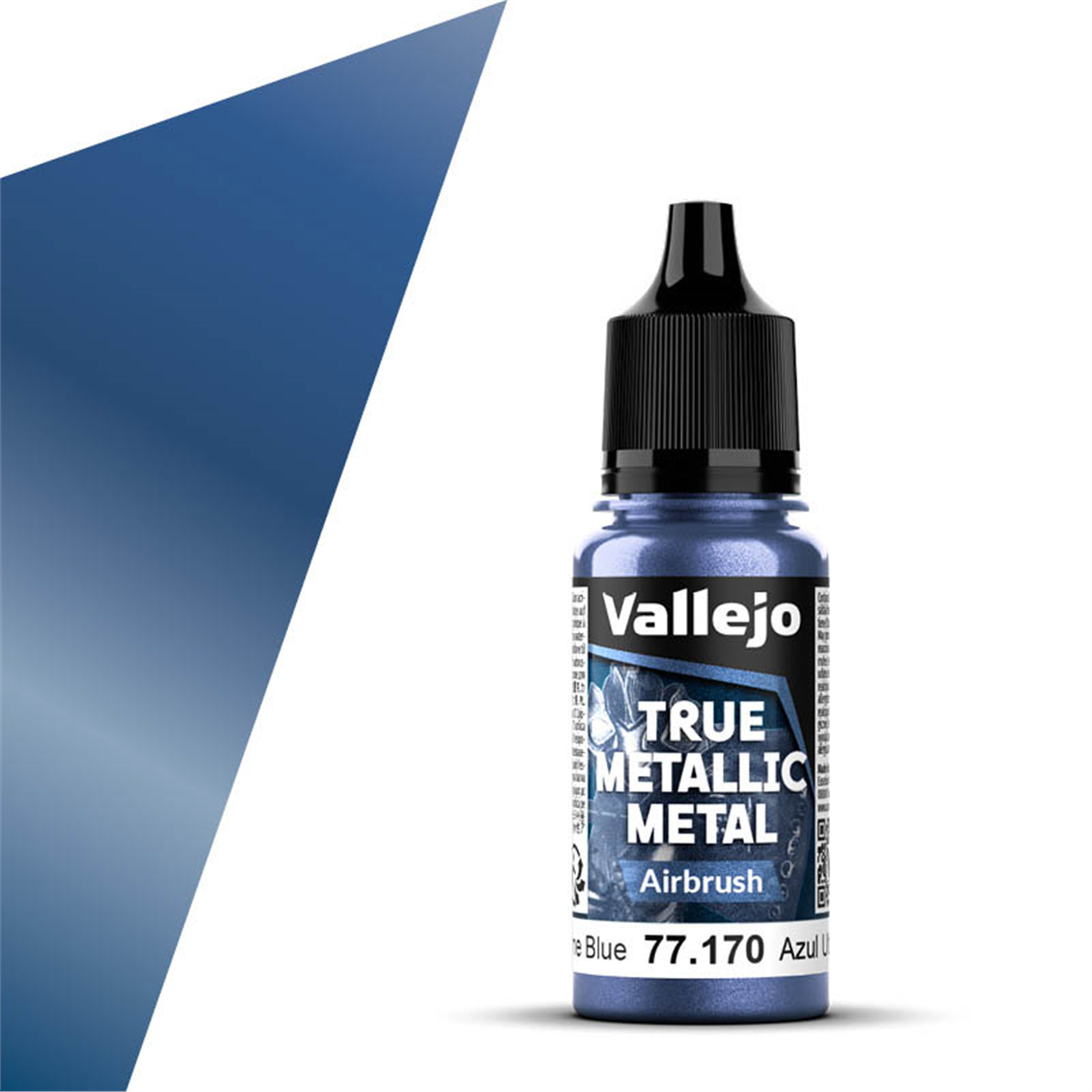 Vallejo 77170 18 ml. Ultramarine Blue, Airbrush, True Metallic Metal (TMM) Serisi Model Boyası