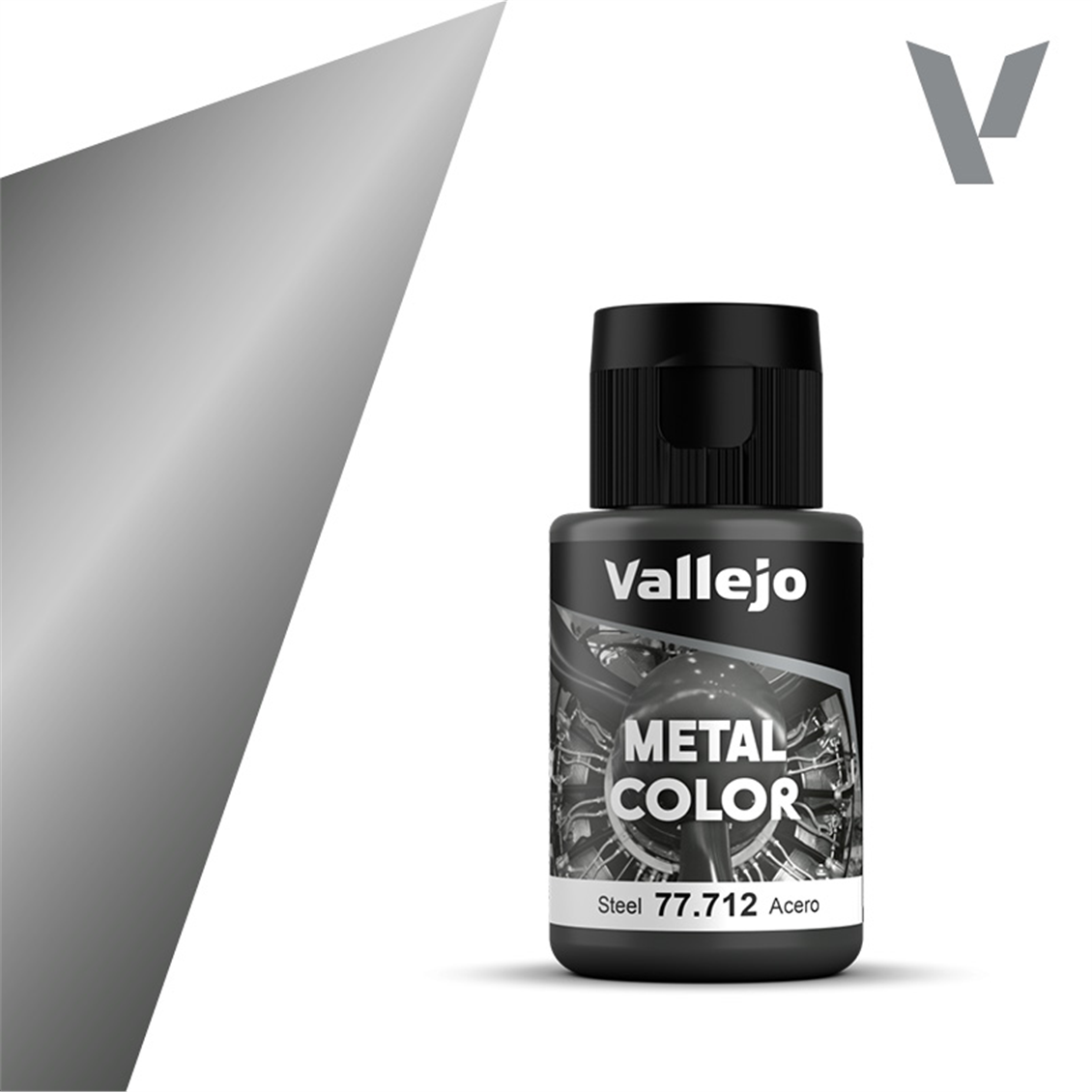Vallejo 77712 32 ml. Steel, Metal Color Serisi Model Boyası