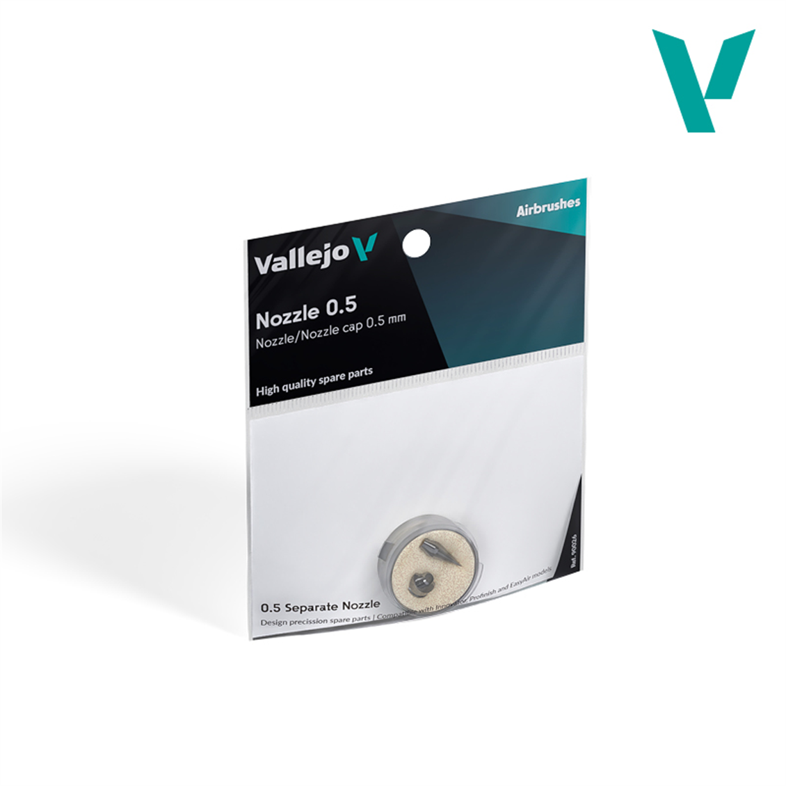 Vallejo 90026 0.5 mm. Yedek nozzle/nozzle cap (Innovator, Profinish & EasyAir İçin)