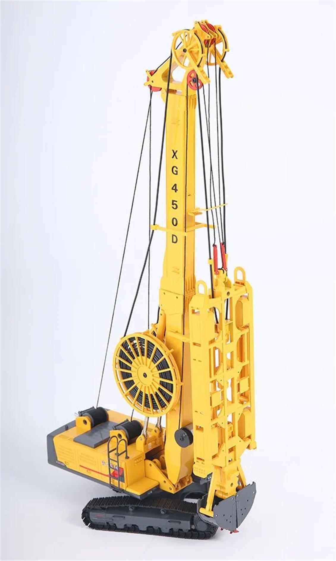 Yagao XG450D 1/35 XCMG Hidrolik Diyafram Duvar Kepçesi-Sergilemeye Hazır Metal Model