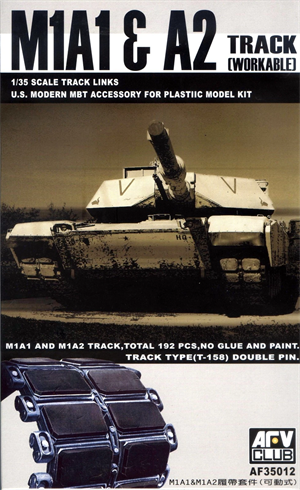 AFV CLUB 35012 1/35 ÖLÇEK,  M1A1-A2 WORKABLE TRACK