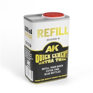 AK 12001-B 200 ml. Extra İnce ve Hızlı Plastik Yapıştırıcı