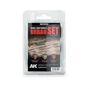 AK 14032 3x35 ml. Kentsel Ortamlar, Enamel Sıvı Pigment Seti
