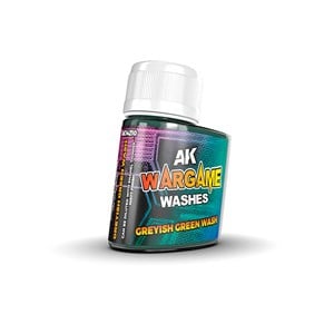 AK 14210 35 ml. Greyish Green Wash, Wargame Serisi Eskitme Efekti