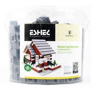 Eshel 40, 1/12 Ölçek 3x1,5x1,3 cm. Tuğla Blok 200 Adet ve Harç