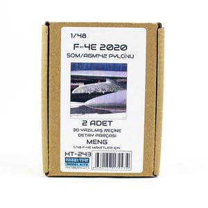 Hobbytime 243 1/48 Ölçek, F-4E 2020 MENG Maketleri için SOM/AGM142 Paylonu, 2 Adet, 3D Yazılmış Reçine Detay Parçası