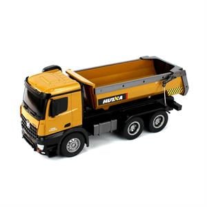 Huina 1573 1/14 Ölçek, Damperli Kamyon, Metal Destekli, 10 Kanal Uzaktan Kumandalı İş Makinası
