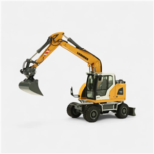NZG 1096 1/18 Ölçek, Liebherr  A918 Compact Generation-8 Lastik Tekerli Ekskavatör, Sergilemeye Hazır Metal Model