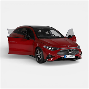 NZG 1102/11 1/18 Ölçek, Mercedes-Benz CLA Shooting Brake with EQ Tech. Araba, Kırmızı Metalik, Sergilemeye Hazır Metal Model