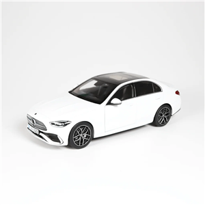 NZG 1102/41 1/18 Ölçek, Mercedes-Benz C-Class W206 Araba, Polar Beyaz, Sergilemeye Hazır Metal Model