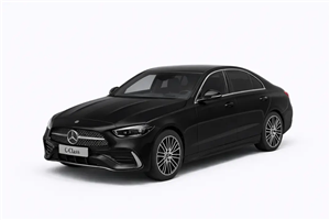 NZG 1102/51 1/18 Ölçek, Mercedes-Benz C-Class W206 Araba, Kosmos Siyah, Sergilemeye Hazır Metal Model