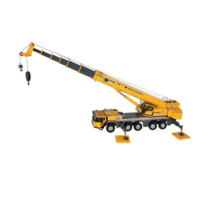 NZG VAKF0008 1/50 Ölçek, XCMG XCA220 5 Akslı Mobil Vinç, Sarı, Sergilemeye Hazır Metal Model