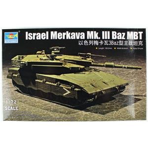 Trumpeter 07104 1/72 Ölçek lsrail Merkava Mk. lll Baz Ana Muharbe Tankı Plastik Model Kiti