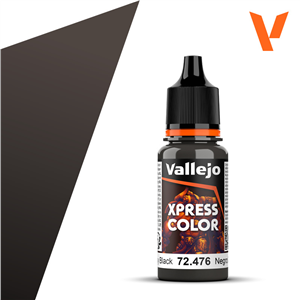 Vallejo 72476 18 ml. Greasy Black, Xpress Game Color Serisi Model Boyası