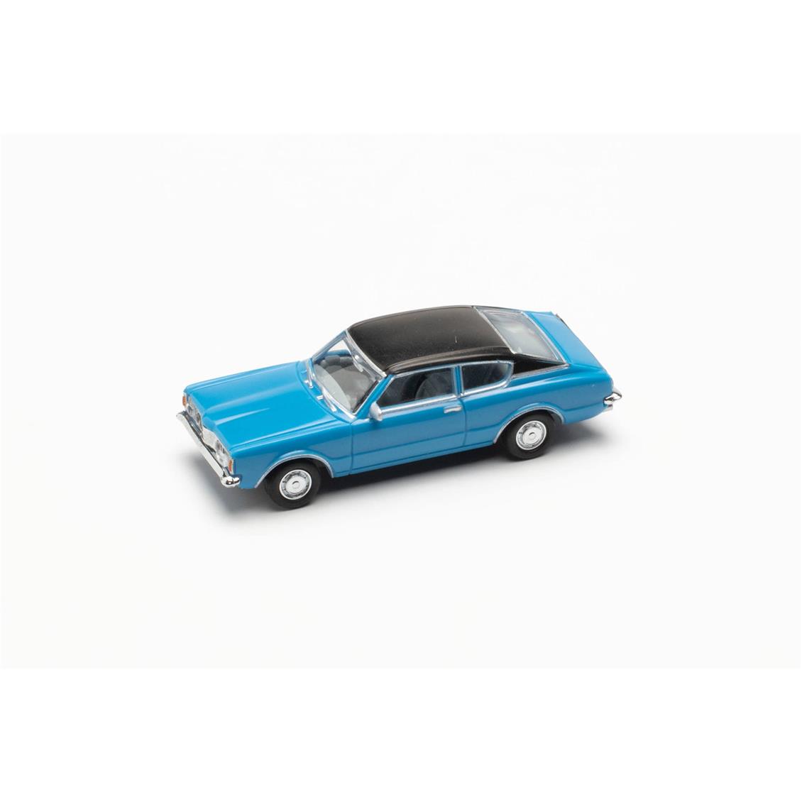 Herpa 023399-002 1/87 Ölçek Ford Taunus Coupe, Sky Blue, Sergilemeye Hazır  Model Araç
