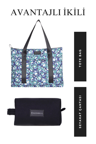 Eternal Circles Tote Bag / Omuz Çantası ve Seyahat Çantası