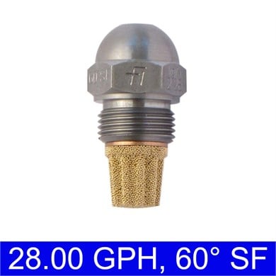 Fluidics 28.00 GPH 60° SF Brülör Memesi – ön püskürtme ucu görünümü