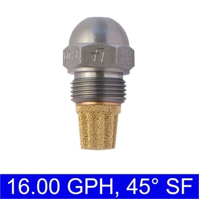 Fluidics 16.00 GPH 45° SF Brülör Memesi – ön püskürtme ucu görünümü