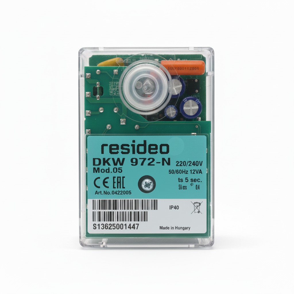 Resideo DKW 972-N Mod.05 Brülör Otomatiği 220V — Ön Görünüm