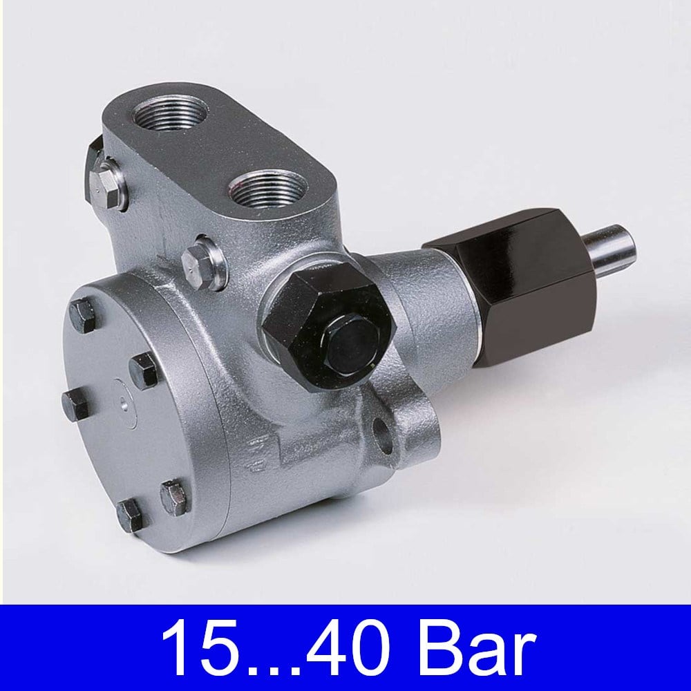 Hp Technik VBHRG-D-4-10 İçten Dişli Pompa 2000 l/h 40 Bar – Teknik gövde ve basınç aralığı görünümü.