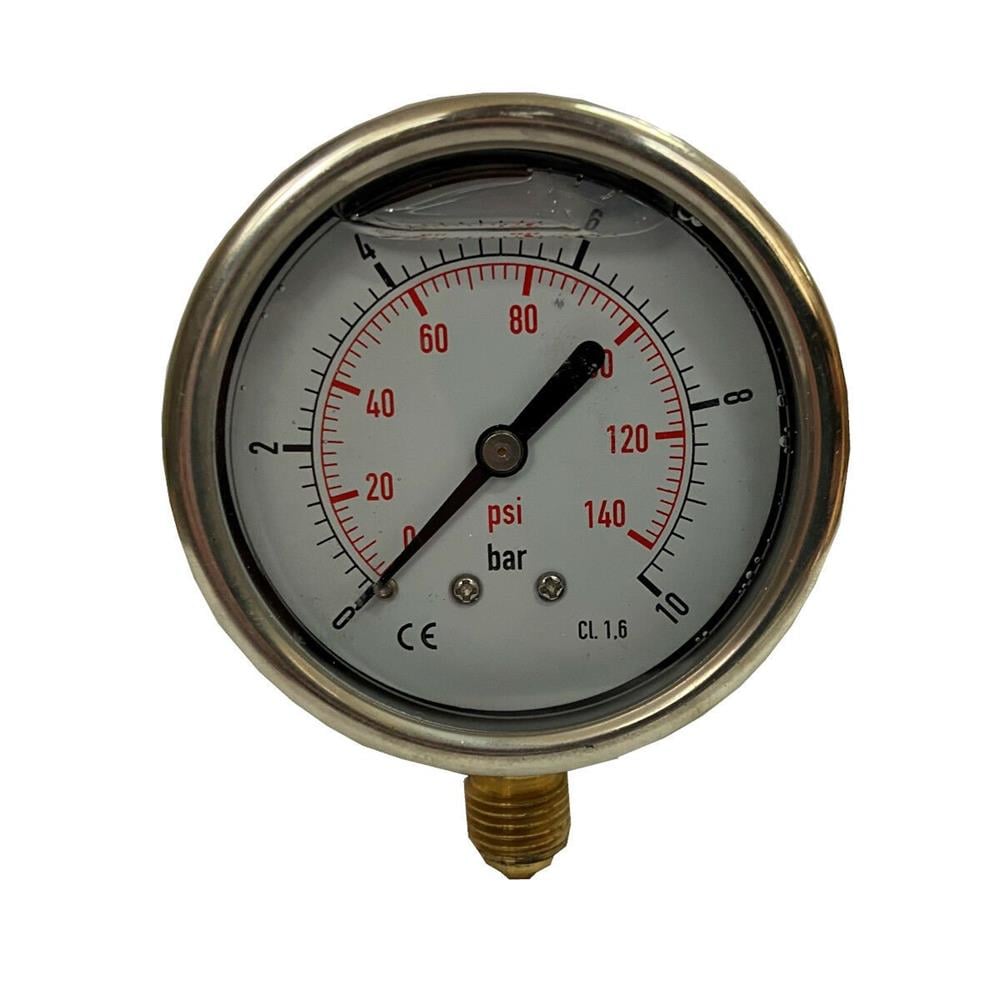 Basınç Ölçer | 0..16 Bar | 100 Gliserinli Alttan – Manometre