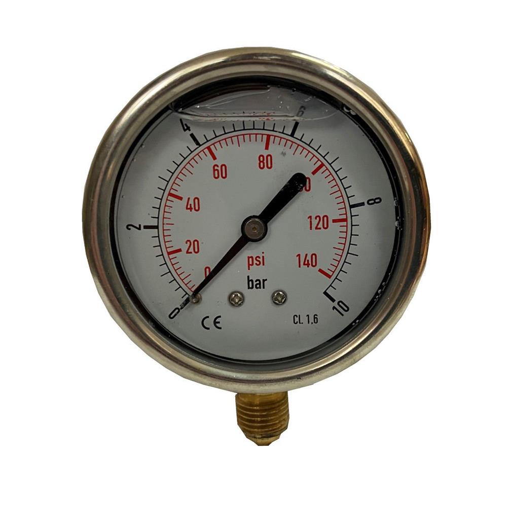 DN100SBG0400B12 | 0..400 Bar | Gliserinli Alttan - Manometre