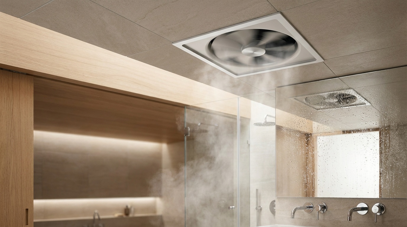 banyo havalandırma,tuvalet fanı,nem kontrolü