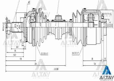 AKS KOMPLE ÖN ACCENT 06-11 ERA / RIO 06-11 DİZEL ABSLİ SAĞ 48 DİŞ 588mm