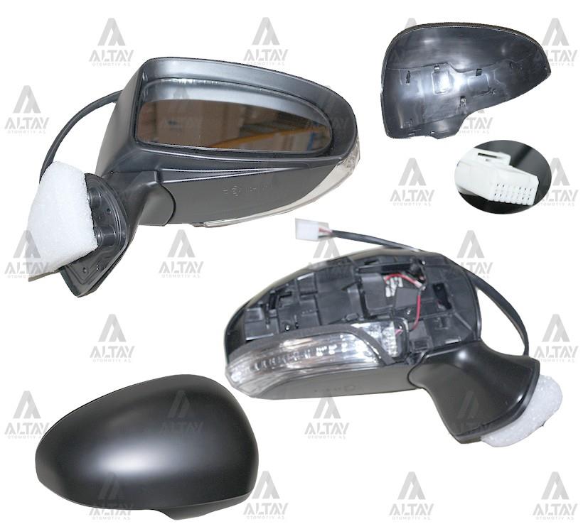 AYNA DIŞ DİKİZ AVENSIS 09-15 ELEKTRİKLİ ISITMALI OTOMATİK KATLANIR SİNYALLİ 9 FİŞLİ SAĞ