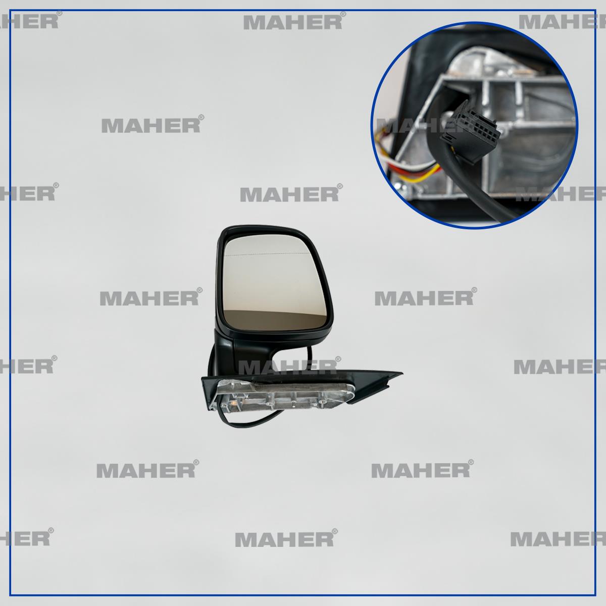 AYNA DIŞ DİKİZ CADDY 04-15 ELEKTRİKLİ, ISITMALI SOL