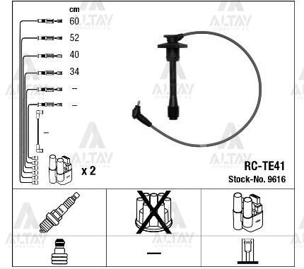 BUJİ KABLOSU TAKIM COROLLA 1.6 4-AFE ENJ. (RC-TE41)