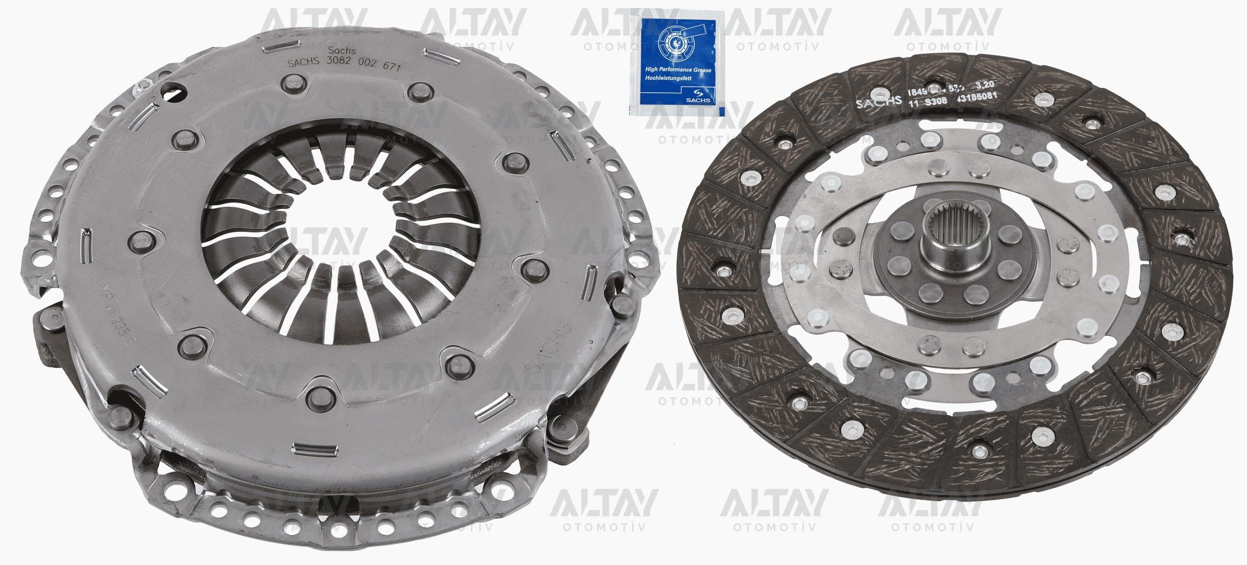 DEBRİYAJ SETİ 3008 / 508 / 5008 09=1.6 HDI RULMANSIZ