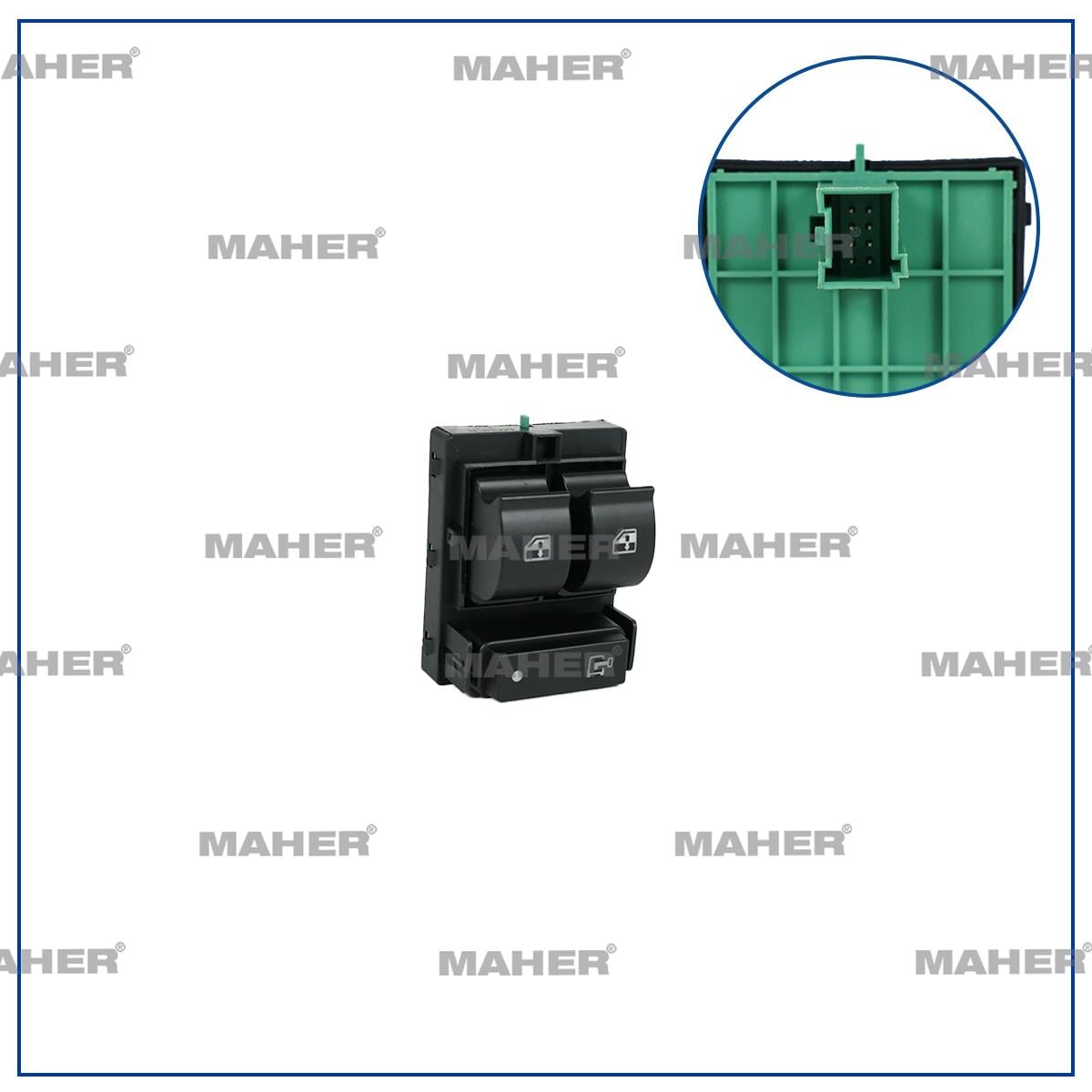 DÜĞME CAM AÇMA DUCATO IV / BOXER IV / JUMPER IV (ÇİFTLİ) YEŞİL SOL