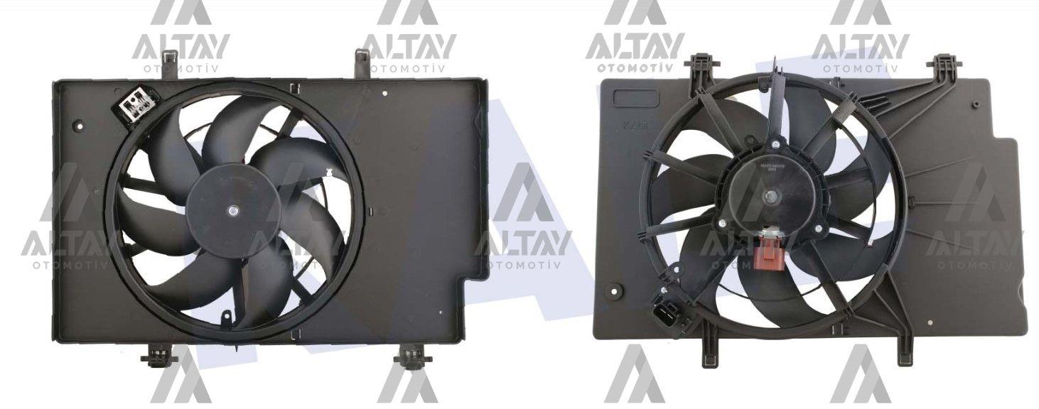 FAN RADYATÖR FIESTA VI 08-12 / B-MAX 12= / COURIER 1.25-1.4-1.4 TDCI-1.5 TDCI-1.6 TDCI-1.6 DAVLUMBAZLI +AC KIRMIZI SOKET 380 W