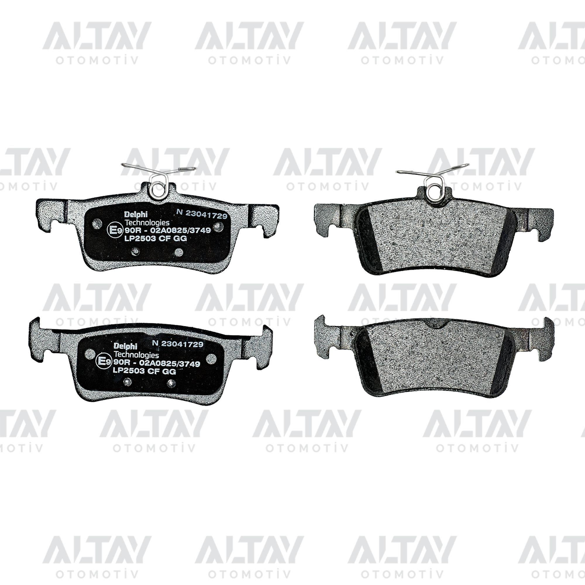 FREN BALATA 308 II 14= FIESTA VII 17=  (DİSK CAP 249mm) ARKA
