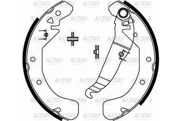 FREN BALATA ASTRA F  91-98 / ASTRA G 98-05 / COMBO C 01-10 / VECTRA B 95-02 LEVYELİ PABUÇ ARKA