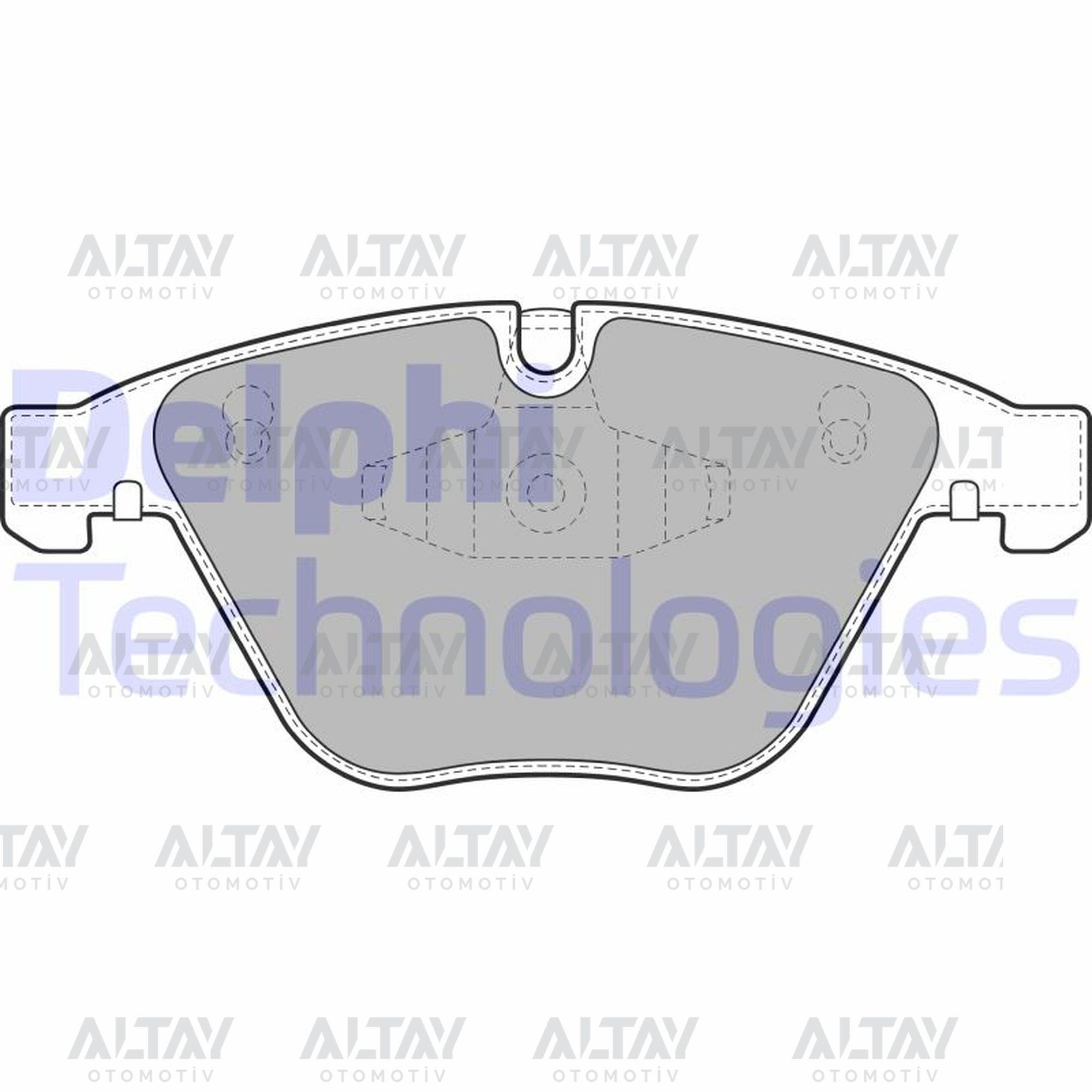 FREN BALATA BMW 3 SERİ 05-11 E90 / BMW 5 SERİ 10= F10 ÖN 155,3mm