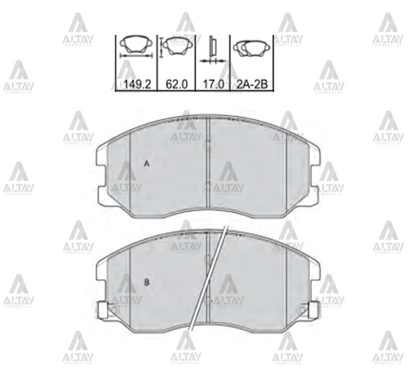 FREN BALATA CAPTIVA 07-11 / OPEL ANTARA 07-14 ÖN